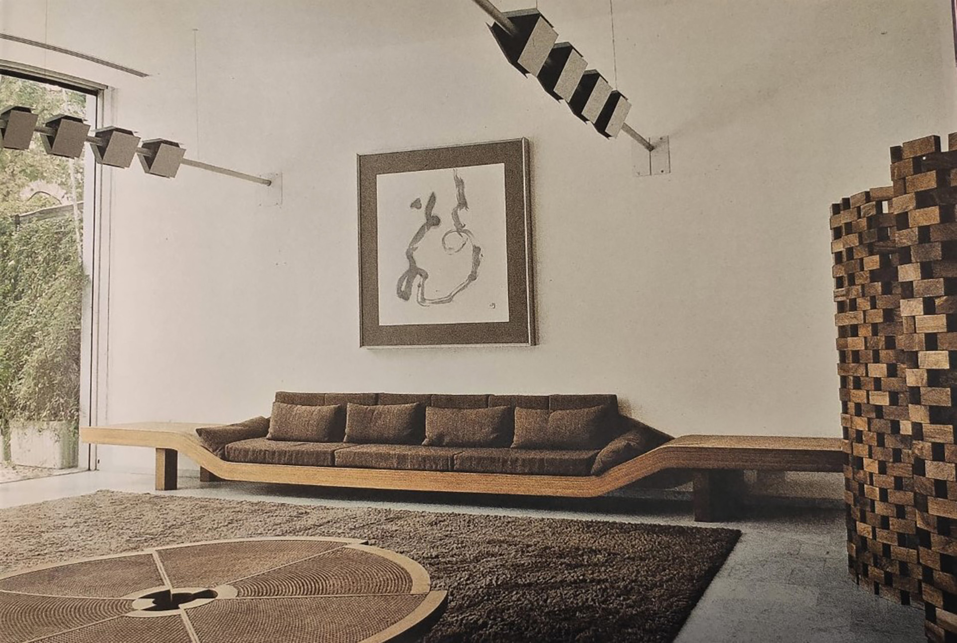 Salon de réception de l'ambassadeur du Japon, 1969 Paris